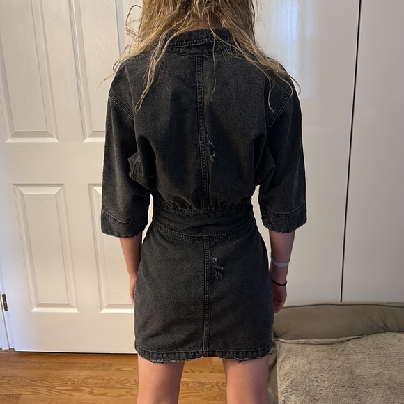 Retrofete REVOLVE Miley Onyx denim dress - Picture 4 of 6